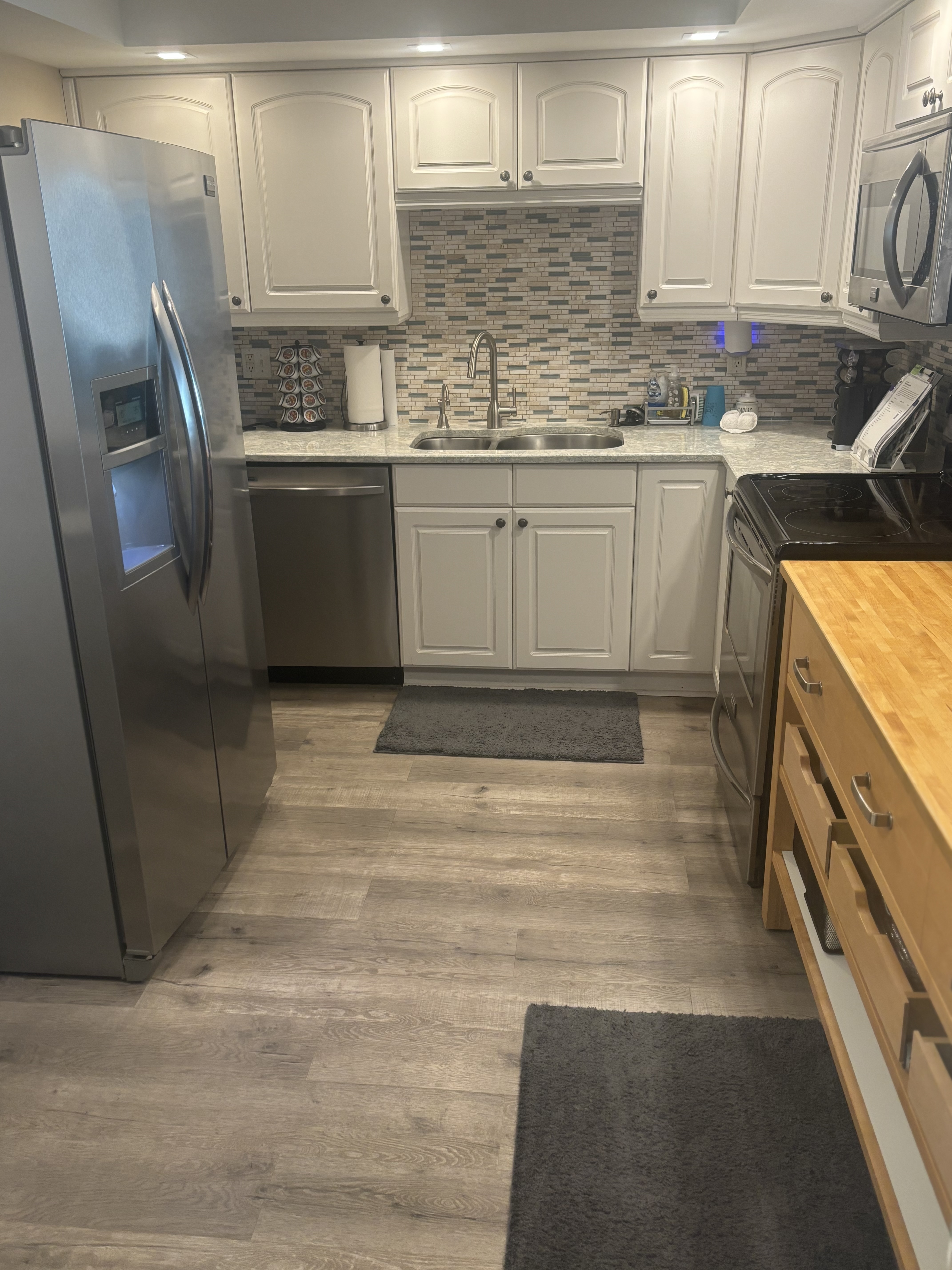 Spotless kitchen after professional cleaning
